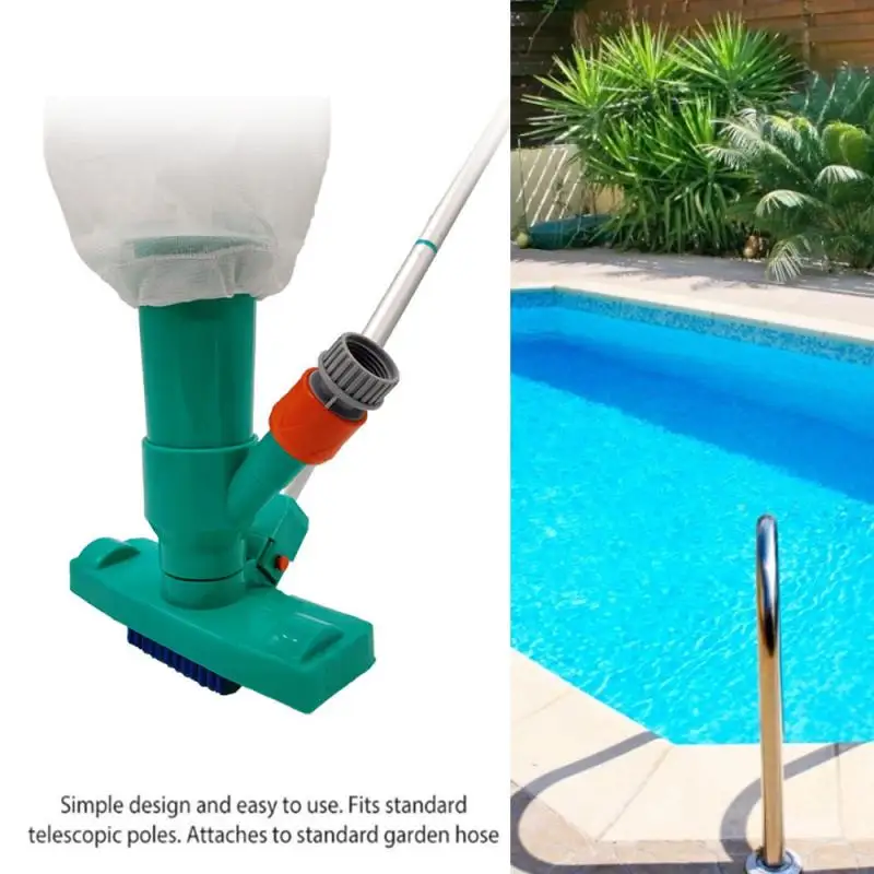 

Pool Floor Vacuum, Portable Pool Vacuum With Rods Pool Cleaner Quick Cleaning
