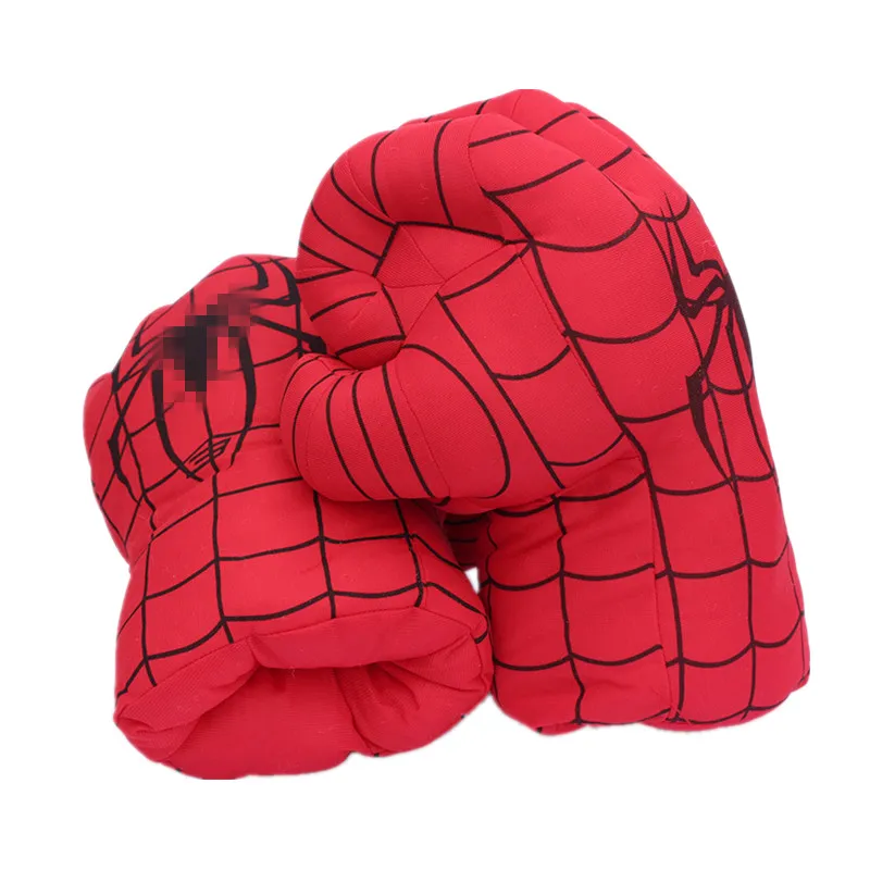 Детские плюшевые перчатки супергероя паука 4 цвета реквизит для косплея детской