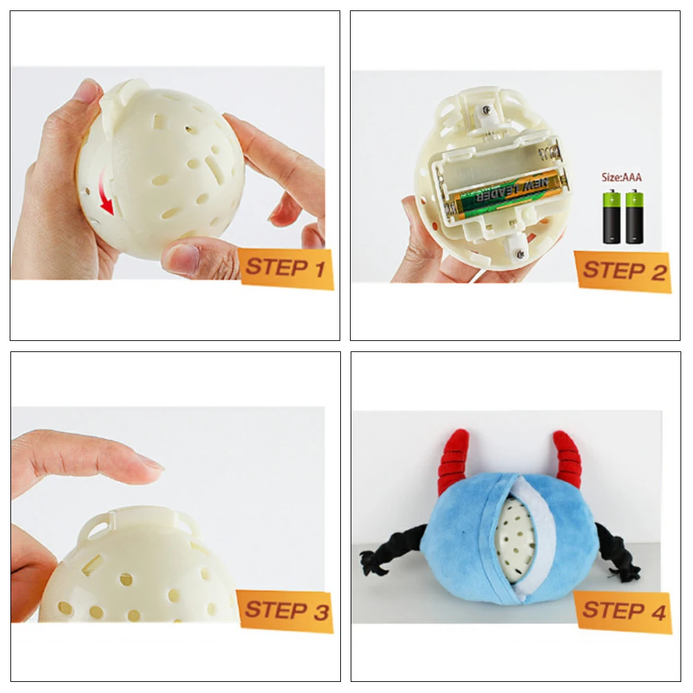 Per Dog Toy Pet Automatic Ball Plush Jumping Cat Interactive Toys Shake Balls | Дом и сад