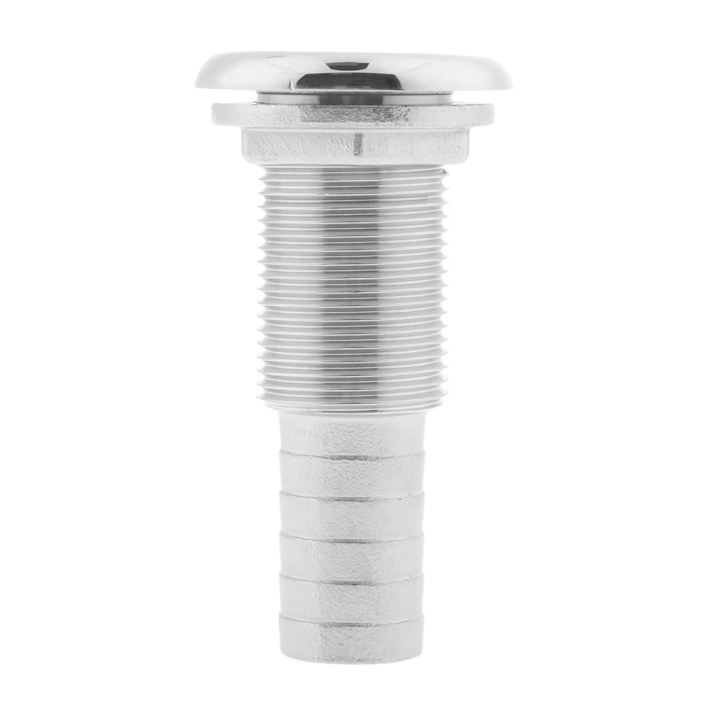 

Stainless Steel Barbed 103mm Length Straight Thru-Hull Fitting 1"