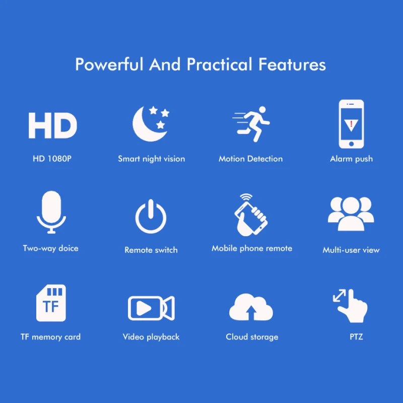 

1080P Wifi IP PTZ IP Tuya Home