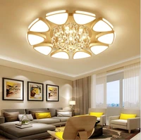 crystal ceiling lamp round led bedroom home lighting living room modern simple atmospheric acrylic ceiling lamp