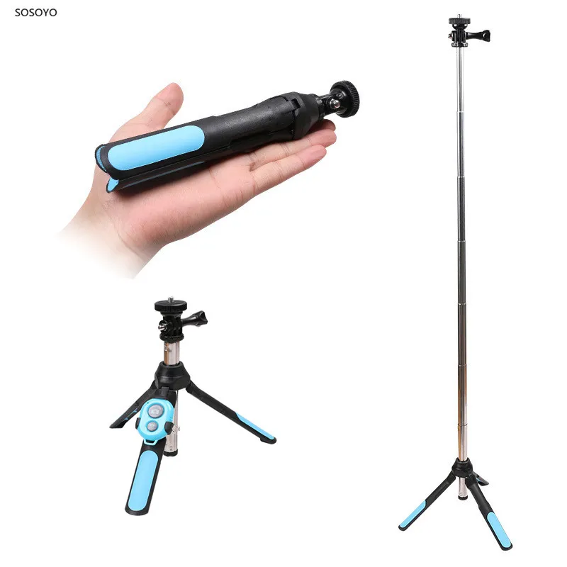 Выдвижной Штатив селфи палка монопод с пультом дистанционного управления набор