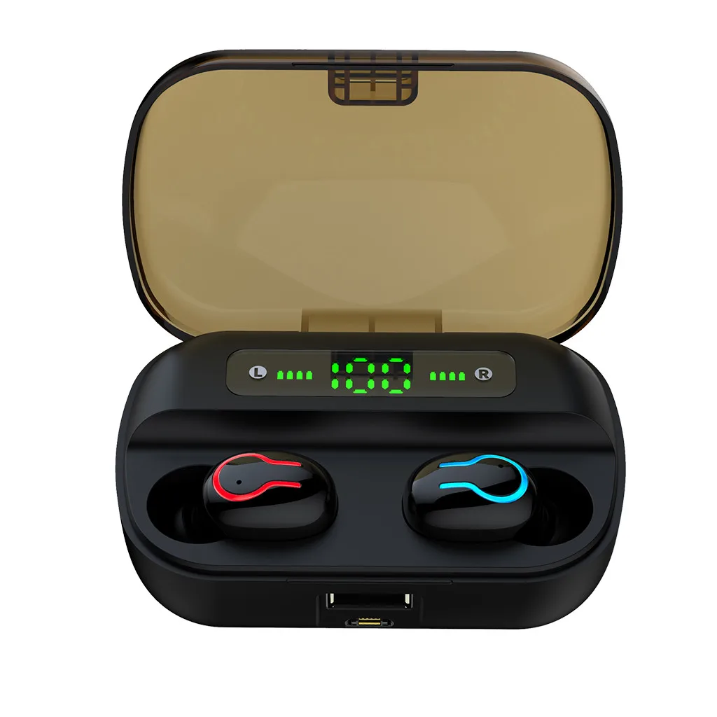 Беспроводные наушники 50 # Bluetooth 5 0 TWS гарнитура Hi Fi мини для спорта и бега поддержка