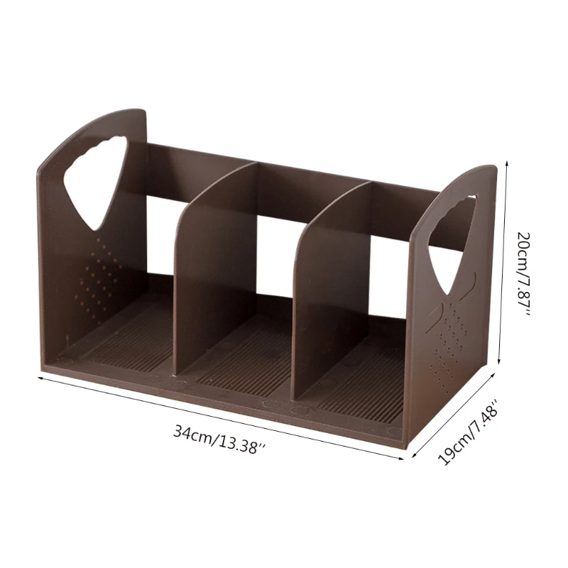 

Office Storage Rack Display Shelf Desktop Bookshelf Organizer Adjustable Storage Desk Convenient Plastic Home Office