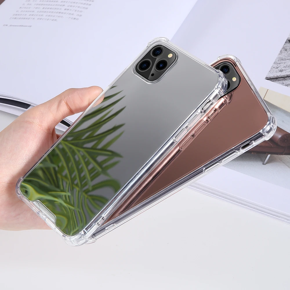 Чехол KISS прозрачный зеркальный чехол для телефона iPhone 11 Pro Max Coque защитная задняя