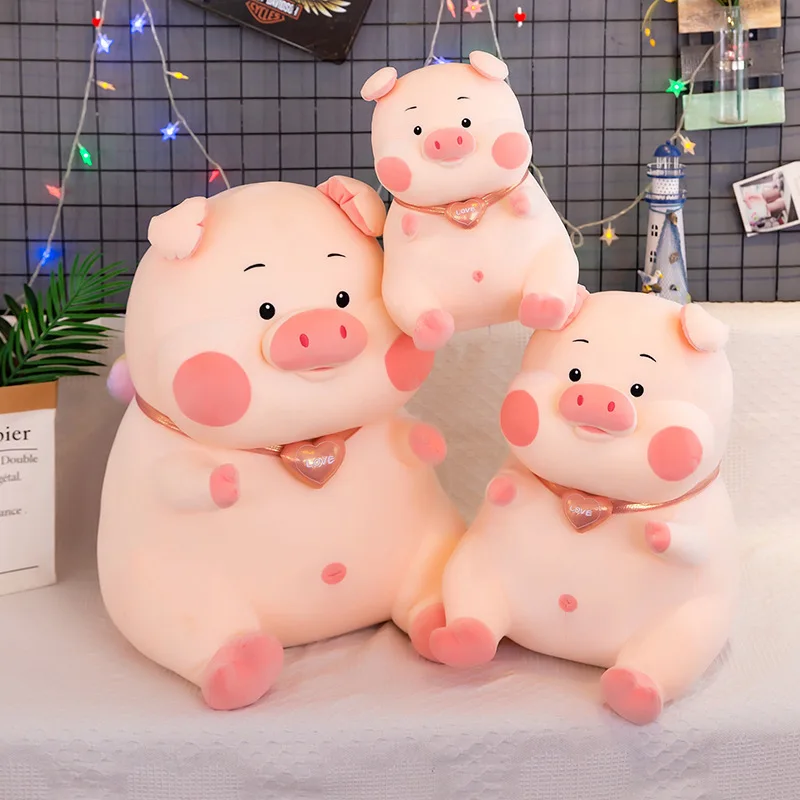 

Soft Fat Pig Plush Hugging Pillow Cute Piggy Stuffed Animal Doll Toy Gifts for Bedding, Kids Birthday, Valentine, Christma