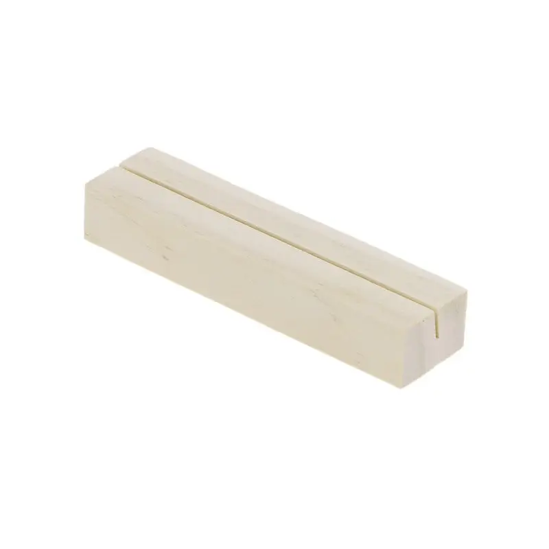 1 шт. Скошенные зажимы для записей из натурального дерева фотографий подставка