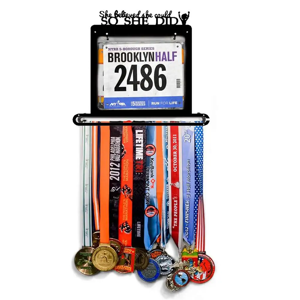 Высококачественные для медали Дисплей вешалка с гоночной марафон Для женщин
