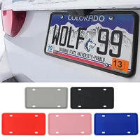 for us canada car automobile with drainage holes license plate cover car styling silicone license plate frame