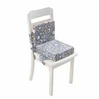 child dining chair booster cushion toddler booster seat for dining table double straps washable cushion increasing cushion fo