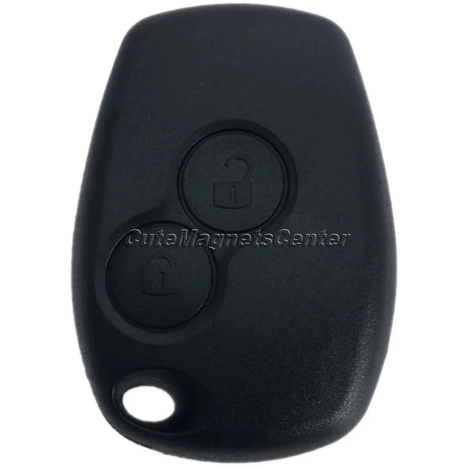 Черный Автомобильный ключ с 2 кнопками брелок для разблокировки дистанционный