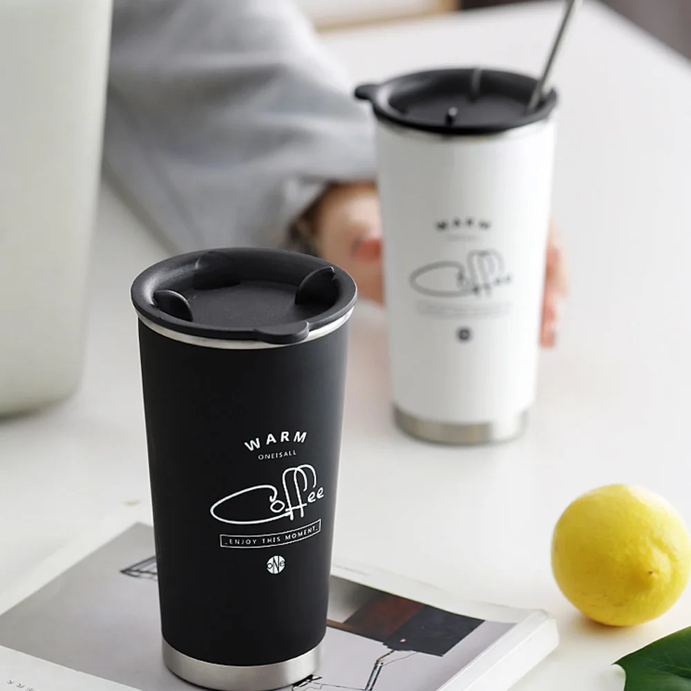 Кофейная кружка из нержавеющей стали с двойными стенками Термокружка Из