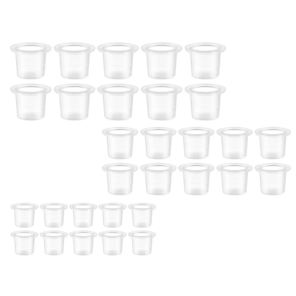 

300 шт., колпачки для чернил, одноразовые колпачки для пигмента для макияжа (случайный цвет)