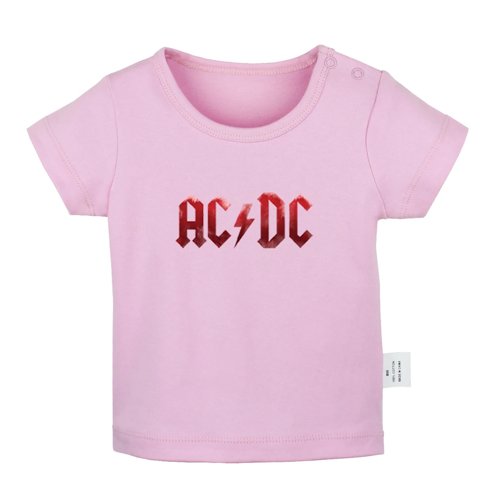 JbBabyYP397D Рок-Группа ACDC Malcolm Angus Brian Cliff Phil, дизайнерские футболки для новорожденных, однотонные футболки с короткими рукавами для малышей - Цвет: JbBabyYP397D