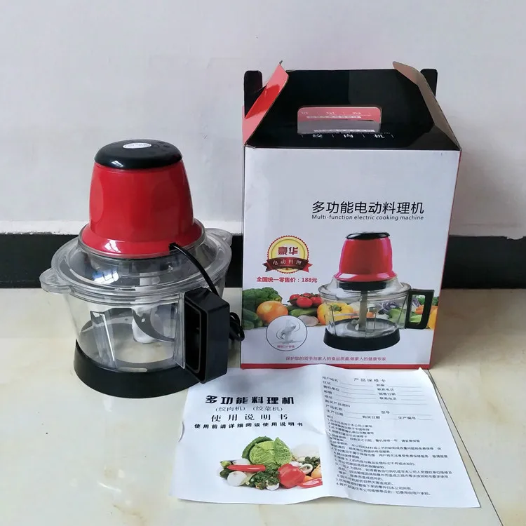 3L Meat Grinder Spice Garlic Vegetable Chopper Electric Automatic Mincing Machine High-quality Household Food Processor | Бытовая