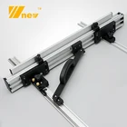 Флип-пила для деревообработки, настольный забор с кронштейнами, набор инструментов для системы, забор из алюминиевого сплава для циркулярной пилы и сделай сам