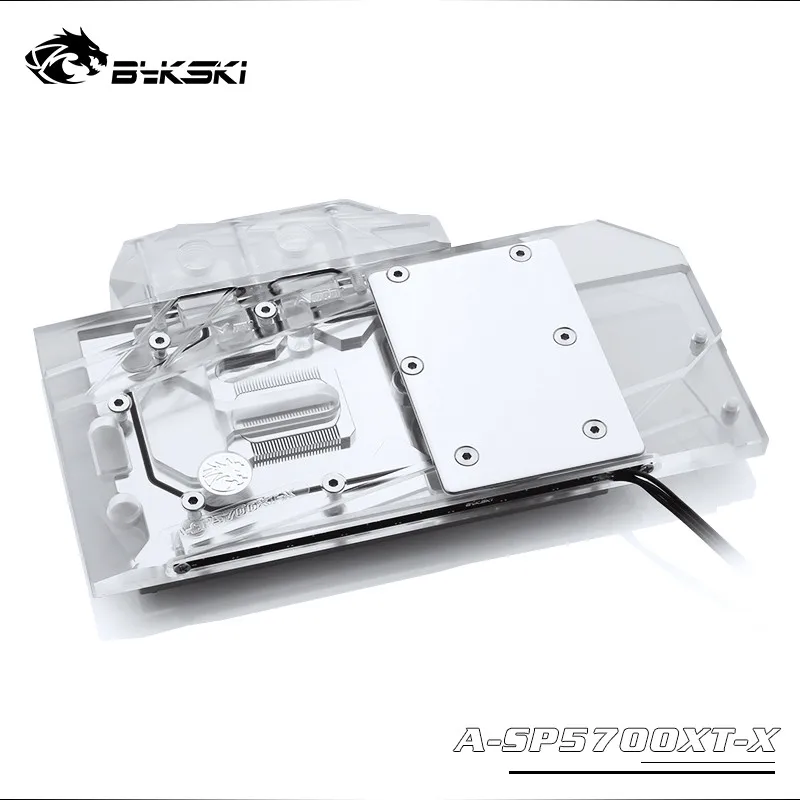 Водяной блок Bykski с полным покрытием графического процессора для VGA Sapphire RX 5700 XT Pulse