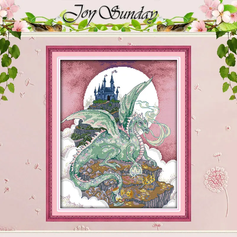 

Набор для вышивки крестиком с изображением дракона 11CT 14CT, оптовая продажа, наборы для вышивки крестиком с изображением животных, вышивка