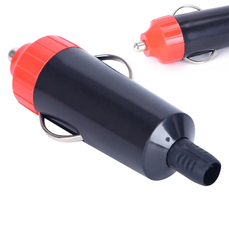 

1pc Motorcycle Socket Power Charger Adapter Connector + Fuse Converter Plug 12V Male Car Cigarette Lighter Socket Plug