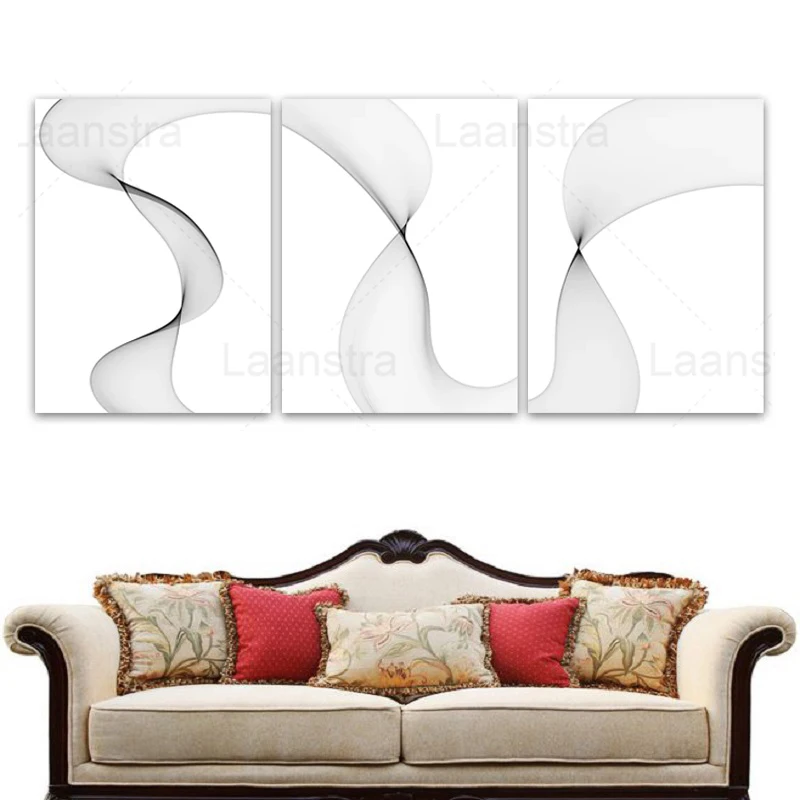 

Black and White Modern Abstract Line Art Drawing Posters Minimalist Wall Art Canvas Painting Living Room Home Decor Office Decor