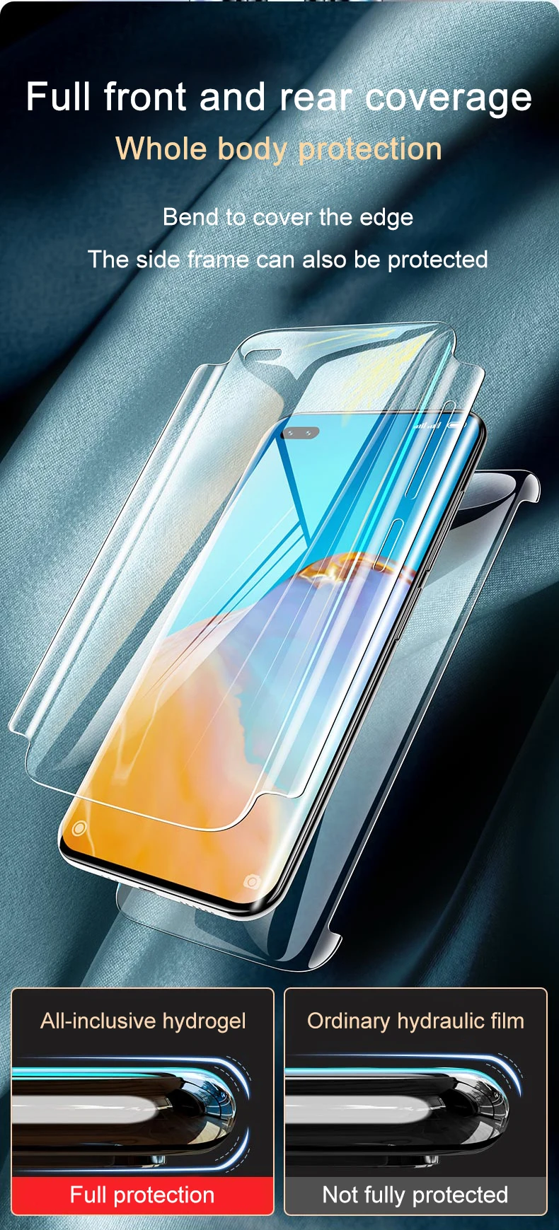 1 + 10Pro 360 ° Все включено 9 9Pro защита для экрана 8T 8Pro Гидрогелевая пленка OnePlus 8 7Pro 7tpro