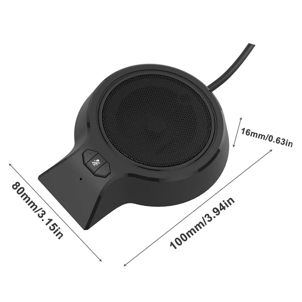 

USB Conference Microphone 360 Degree Boundary Mic With LED Indicator For Recording Meeting Business Conference Computer
