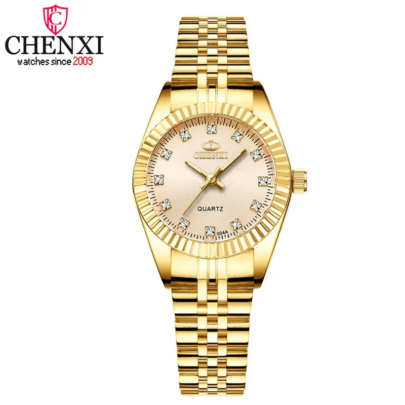 

Top Luxury Gold Women's Watches Fashion Stainless Steel Diamond Watch Quartz Analog Wristwatch Casual Female Clock Ladies Reloje