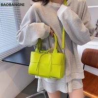 womens bow knot design crossbody bags pu leather woven handbags quality shoulder bags female shopper basket totes