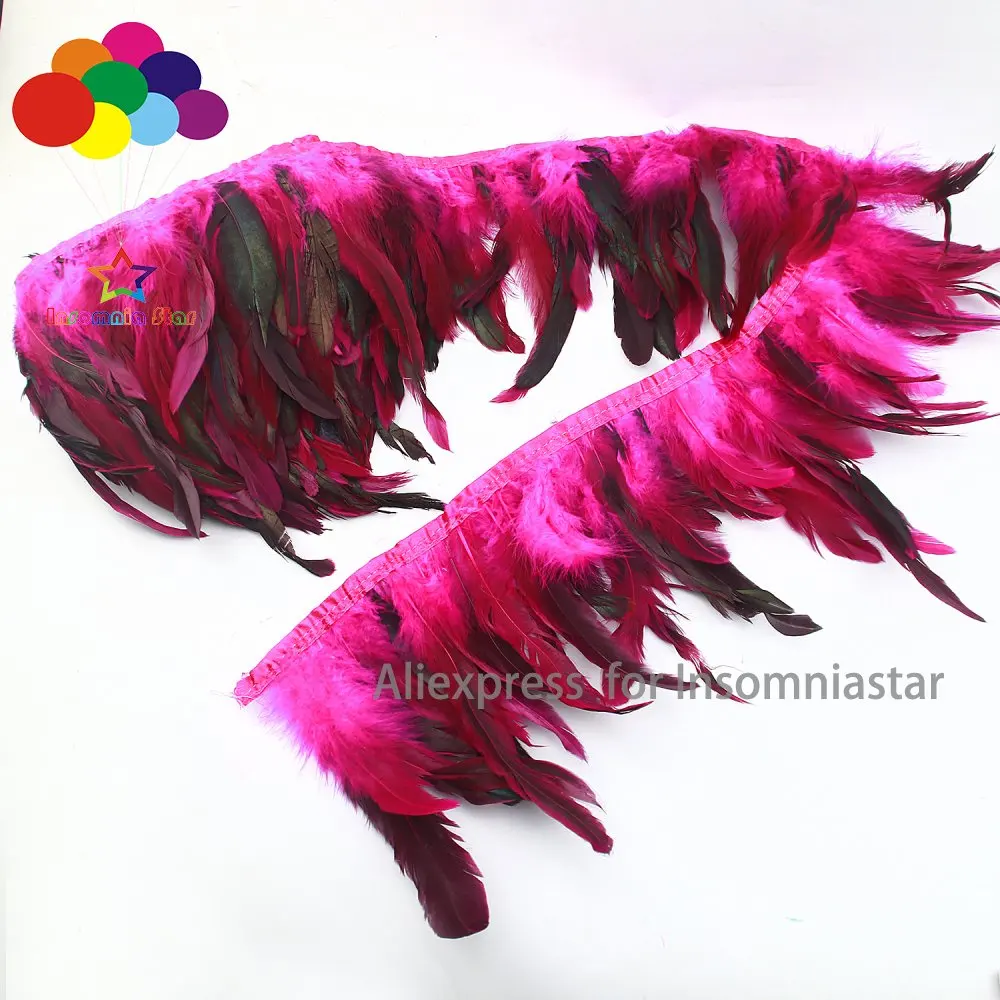 Бессонница звезда 10 метров розово красная цыпленка с перьями из хвоста петуха