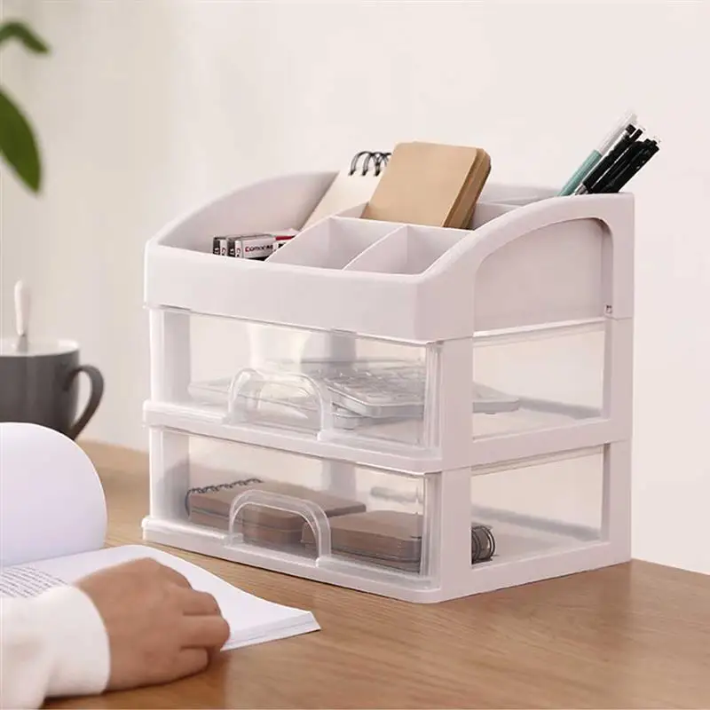 

Make Up Case Makeup Brush Holder Organizer Box Jewelry Container Makeup Organizer Drawers Plastic Cosmetic Storage Box Rack
