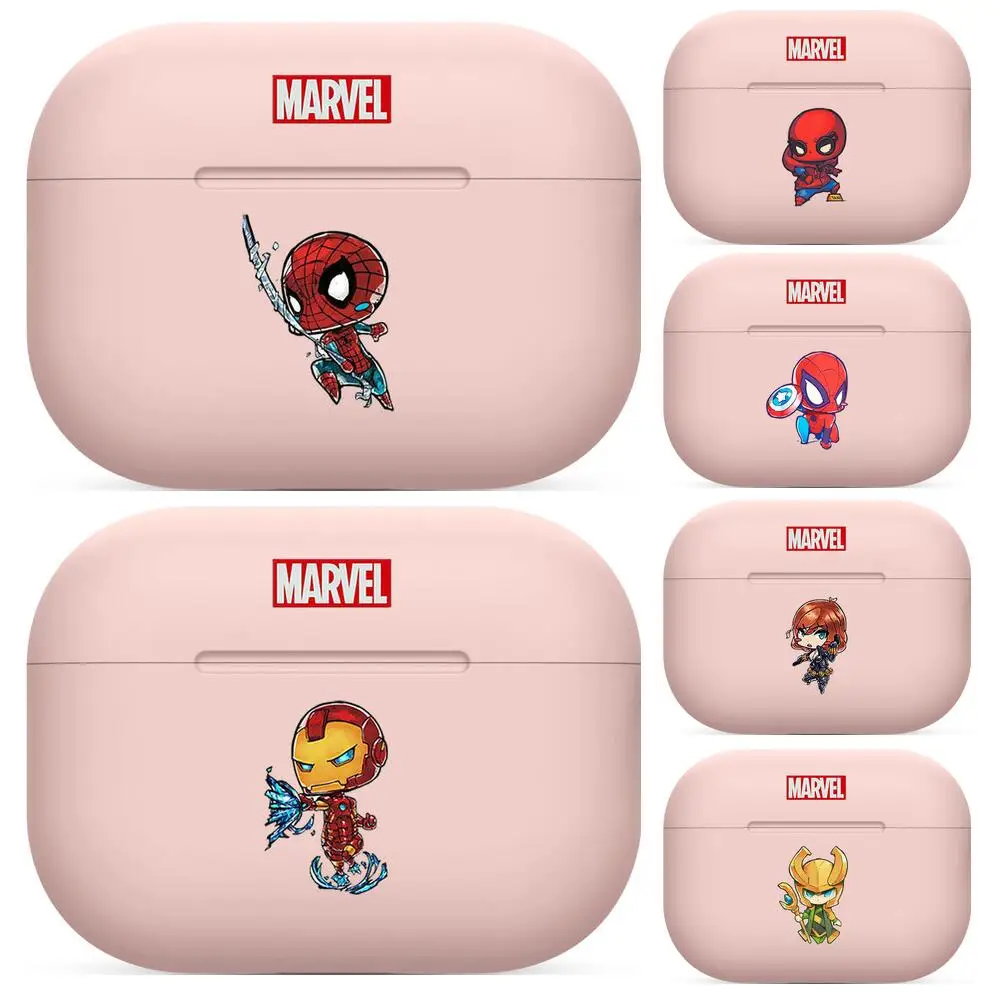 

SpiderMan comic For Airpods 1 2 pro case Protective Bluetooth Wireless Earphone Cover For Air Pods case air pod cases Pink cute