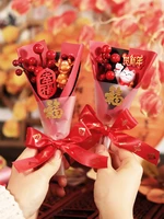 billion peoples new years ox creative berry bouquet gift box for annual meeting gift table decoration activity small gift