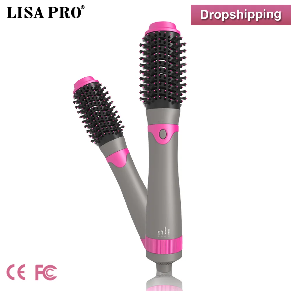 

Lisapro New Design 2 in 1 Multifunctional Hair Dryer Volumizer Hot Hair Brush Curler Styler Comb Styling Curling