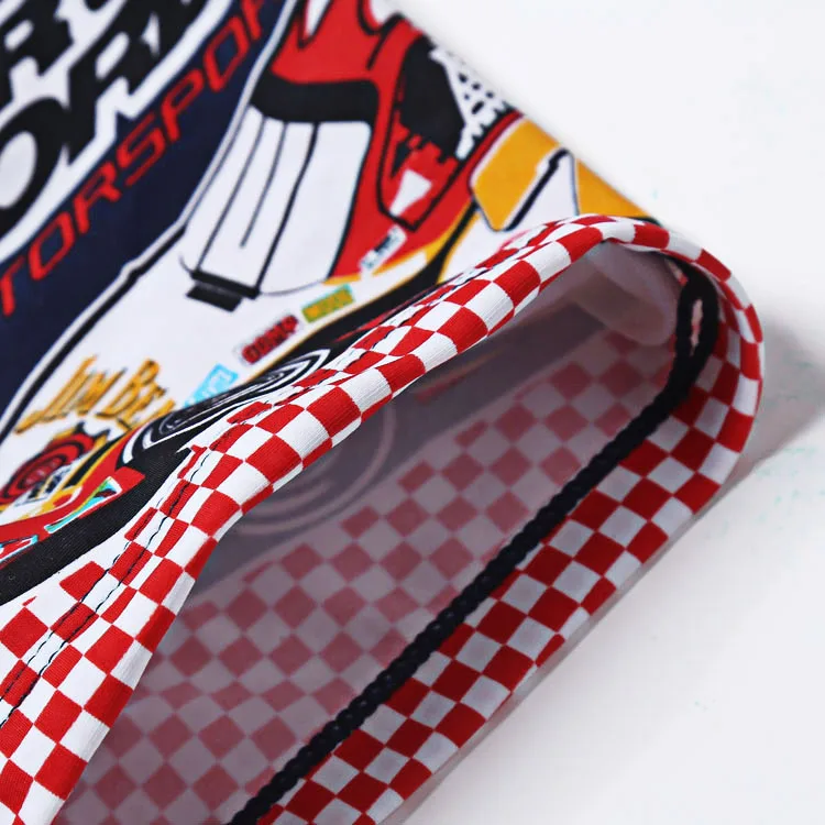 Детские плавки с принтом в виде машины для мальчиков Шорты плавания 3 цвета