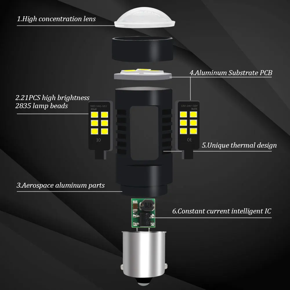 1156 BA15S P21W BAU15S PY21W BAY15D светодиодный лампы 1157 P21 5 Вт P21/5 Вт P21/4 W PR21/5 Вт BAZ15D BAW15D светодиодный авто лампы противотуманных фар автомобиля светодиодный светильник