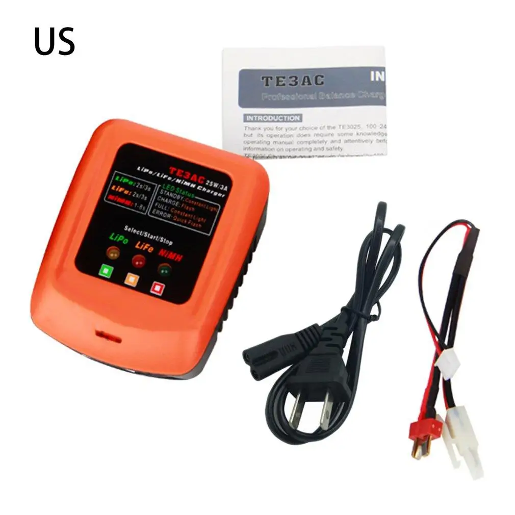 

Best Power TE3AC 25W/3A Professional Balance Charger for 2S 3S LiPo/2S 3S LiFe/1-8S NiMH Battery