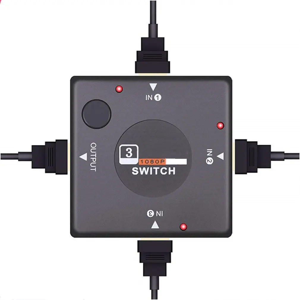 HDMI-совместимый мини-переключатель с 3 устройствами на 1 фотоприставка