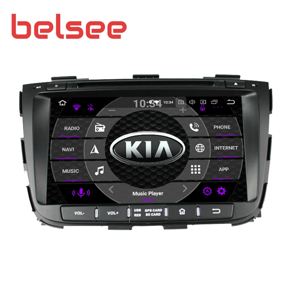 Автомагнитола Belsee Android 9 0 для Kia Sorento 2013 2014 4 Гб 64 стерео аудио GPS навигация