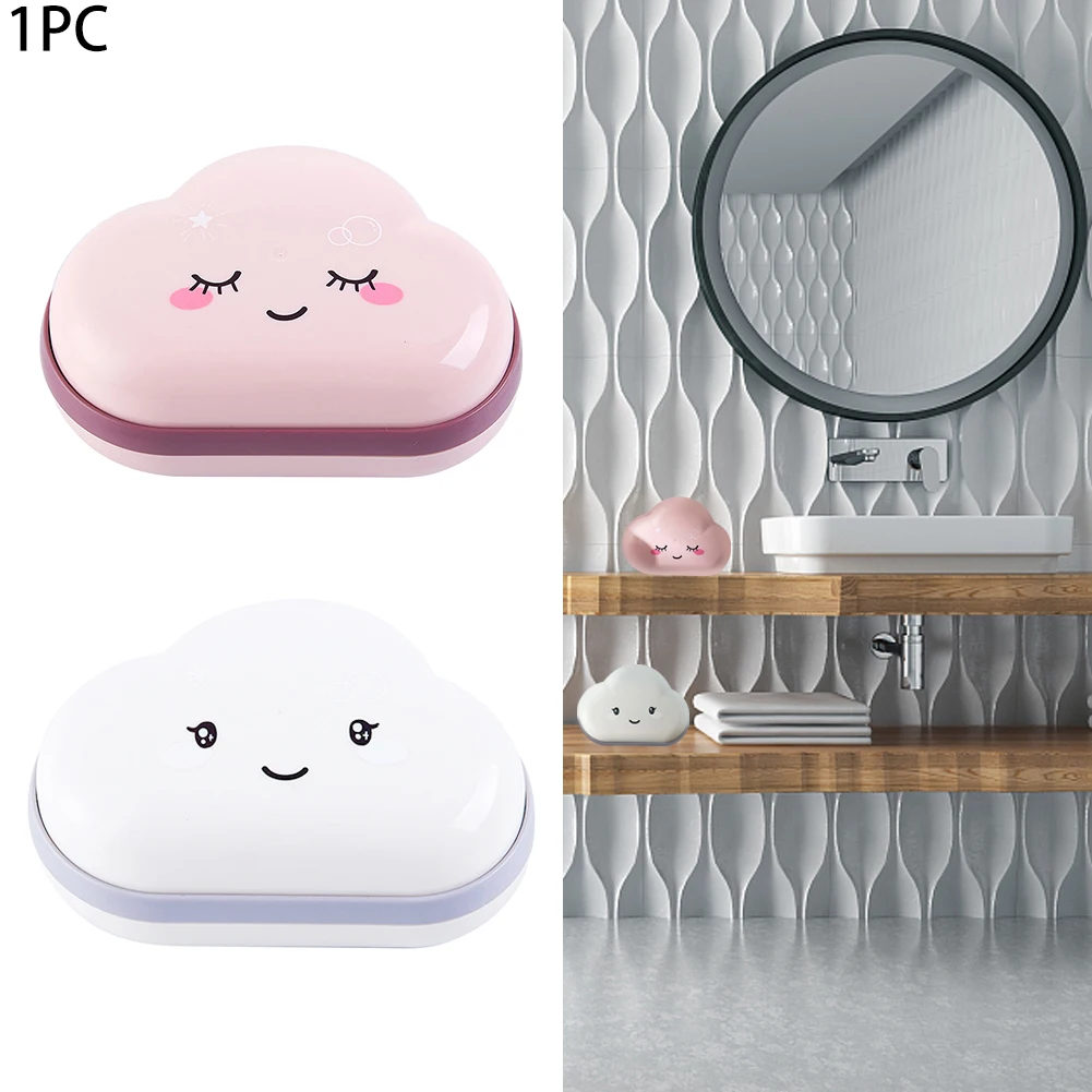 

Kitchen Travel Portable Drain Holder Bathroom Cloud Shape Storage Home Free Standing Multifunctional Cartoon Cute Soap Box