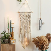 95cm large bohemian woven tassel tapestry home wall pendant ethnic style cotton rope bedroom decoration