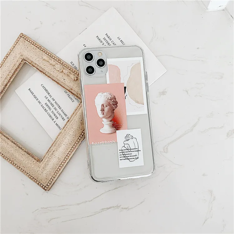 Прозрачный чехол для iPhone 11 Pro Max X Xsmax Xr Xs 7 Puls 6 6S 8 мягкий из ТПУ |