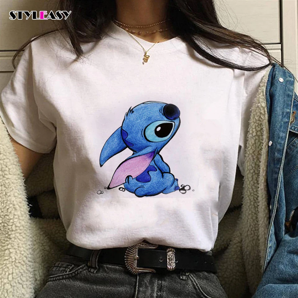 Женская футболка с принтом Harajuku Kawaii летняя повседневная милым мультяшным милые