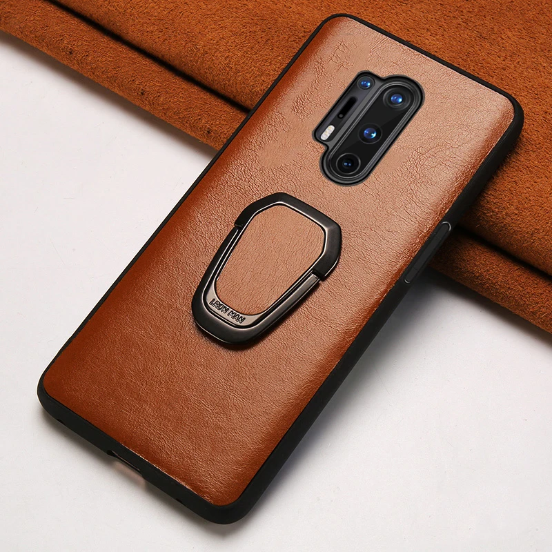 Кожаный чехол для телефона Oneplus 8 Pro 7t 7 pro oneplus 6t 7T PRO с магнитным кронштейном кожи