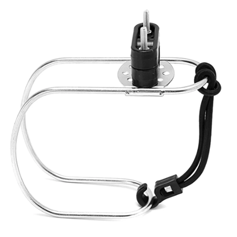 

1x Stainless Steel Life Buoy Bracket Horseshoe Bracket & 2PCS 6.3mm 1/4 Inch Quick Release Pin with Lanyard