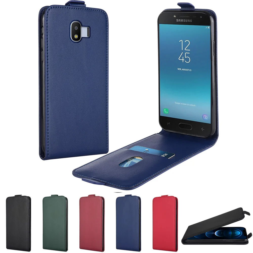Leather Case for Samsung J2 Pro 2018 J3 2017 J4 J6 Plus J5 J7 Prime 2016 Neo Nxt M10 M10s M11 M12 M20 M40 Flip Phone case