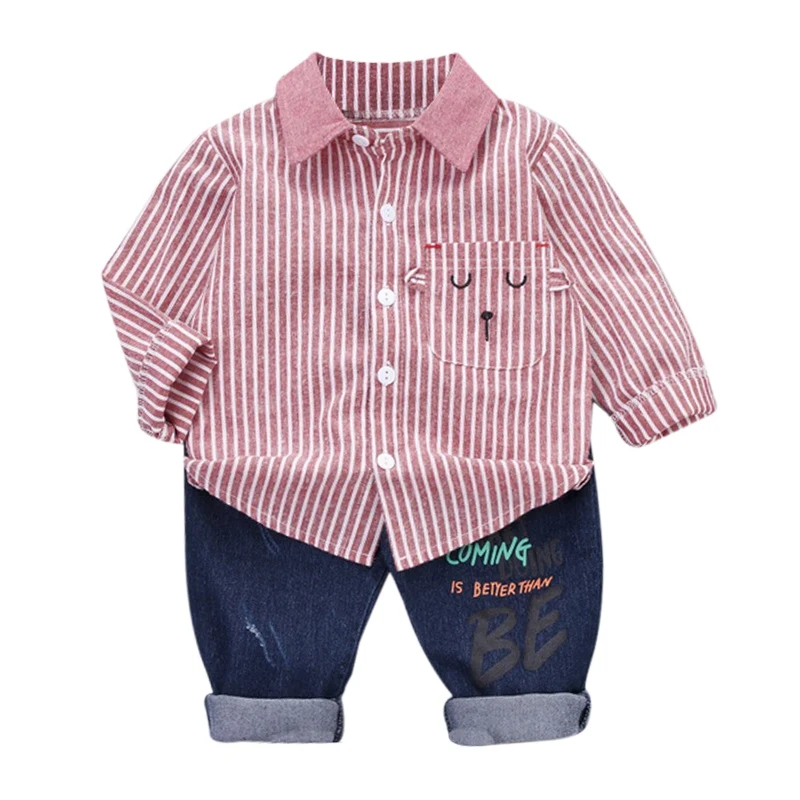 Одежда для мальчиков осенняя одежда маленьких Повседневное с длинными рукавами