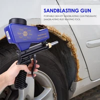 portable handheld gravity pneumatic sandblasting gun sand rust blasting device lightweight fast and even saving easy