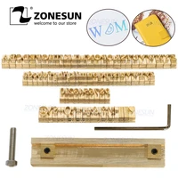 zonesun t slot 10cm fixture 52 alphabet letters 10 numbers 20 symbol leather stamp personality craving tool machine mold die cut
