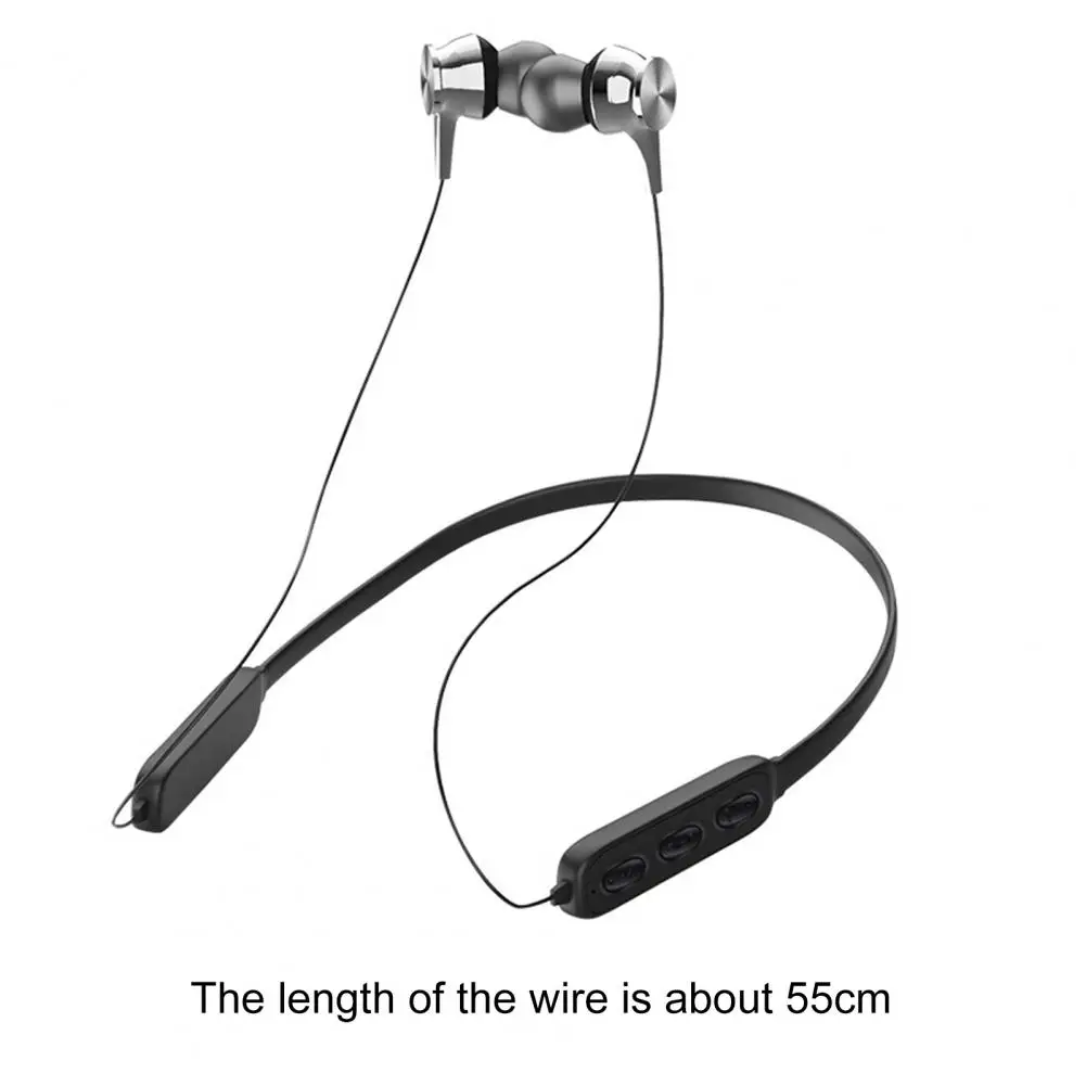 

Bluetooth Earphone Lightweight Noise Reduction PVC Magnetic Neckband Headset